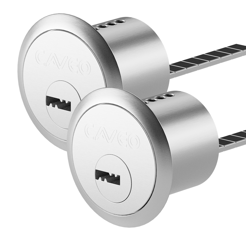 CAVEO Dimple Rim Cylinder Keyed Alike Pair - NP 3 Keys