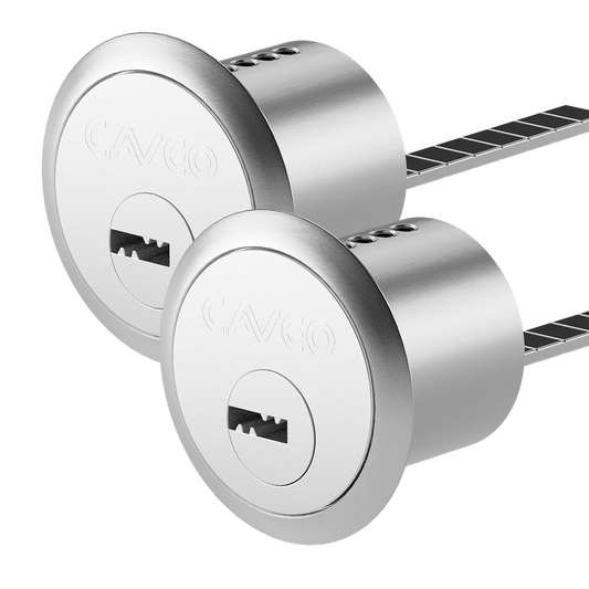 CAVEO Dimple Rim Cylinder Keyed Alike Pair - NP 3 Keys