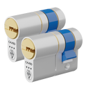 CAVEO TS007 3* Half Euro Dimple Cylinder Keyed Alike - 40mm (30/10) 3 Keys