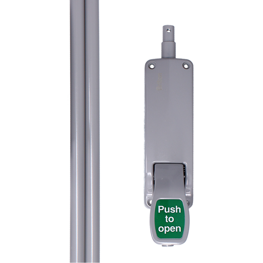 BRITON 372E Push Pad Vertical Bolt - Silver (SES)