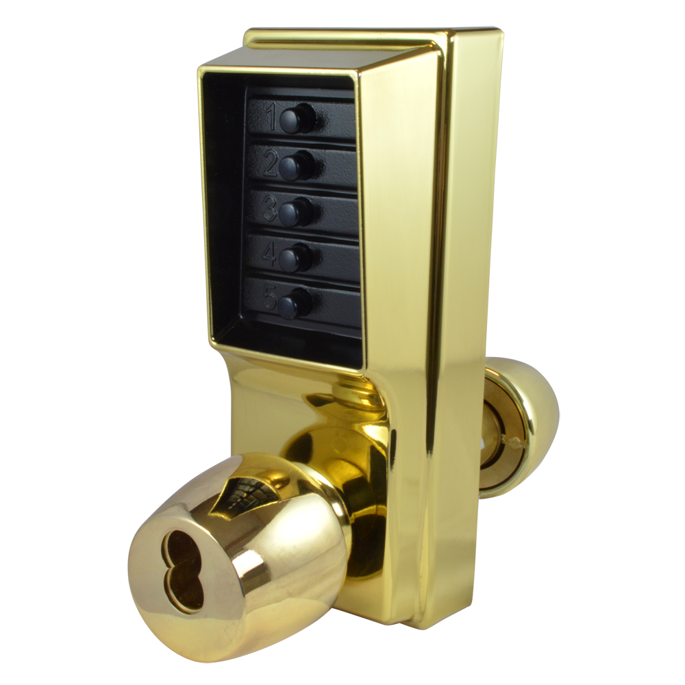 DORMAKABA Simplex 1000 Series 1021B Knob Operated Digital Lock With Key Override - PB No Cylinder 1021B-03