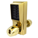 DORMAKABA Series 1000 1041B Knob Operated Digital Lock With Key Override & Passage Set - PB No Cylinder 1041B-03