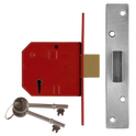 UNION 2134 5 Lever Deadlock - 79.5mm SC KA Boxed