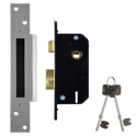 WILLENHALL LOCKS M3 5 Lever Sashlock - 50mm SC KA Boxed