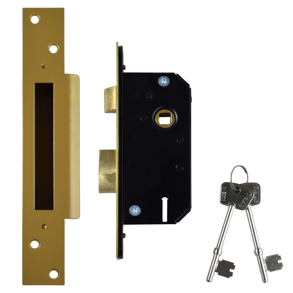 WILLENHALL LOCKS M3 5 Lever Sashlock - 50mm PB KA Boxed