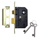 UNION 2295 2 Lever Sashlock - 64mm PB KA Bagged