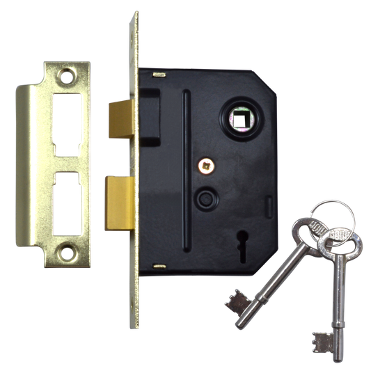 UNION 2295 2 Lever Sashlock - 75mm PB KA Bagged