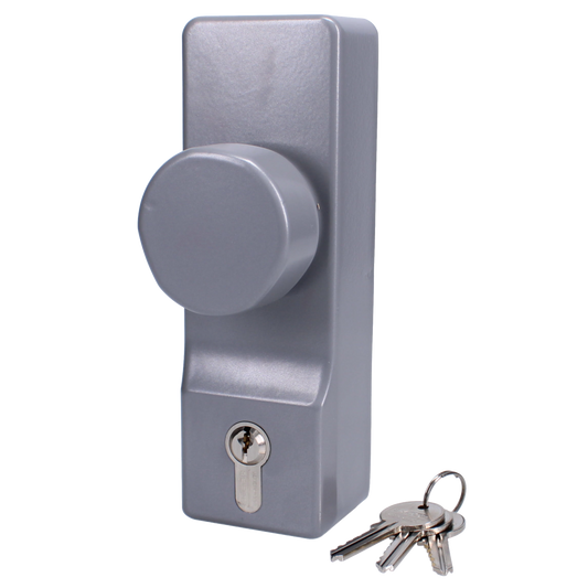 EXIDOR 302 Knob Operated Outside Access Device With Cylinder - With Cylinder