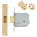 UNION C-Series 3G114E BS 5 Lever Deadlock - 67mm PB KD Boxed