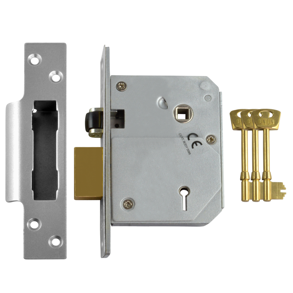 UNION C-Series 3K74E BS 5 Lever Sashlock - 80mm SC KD Boxed