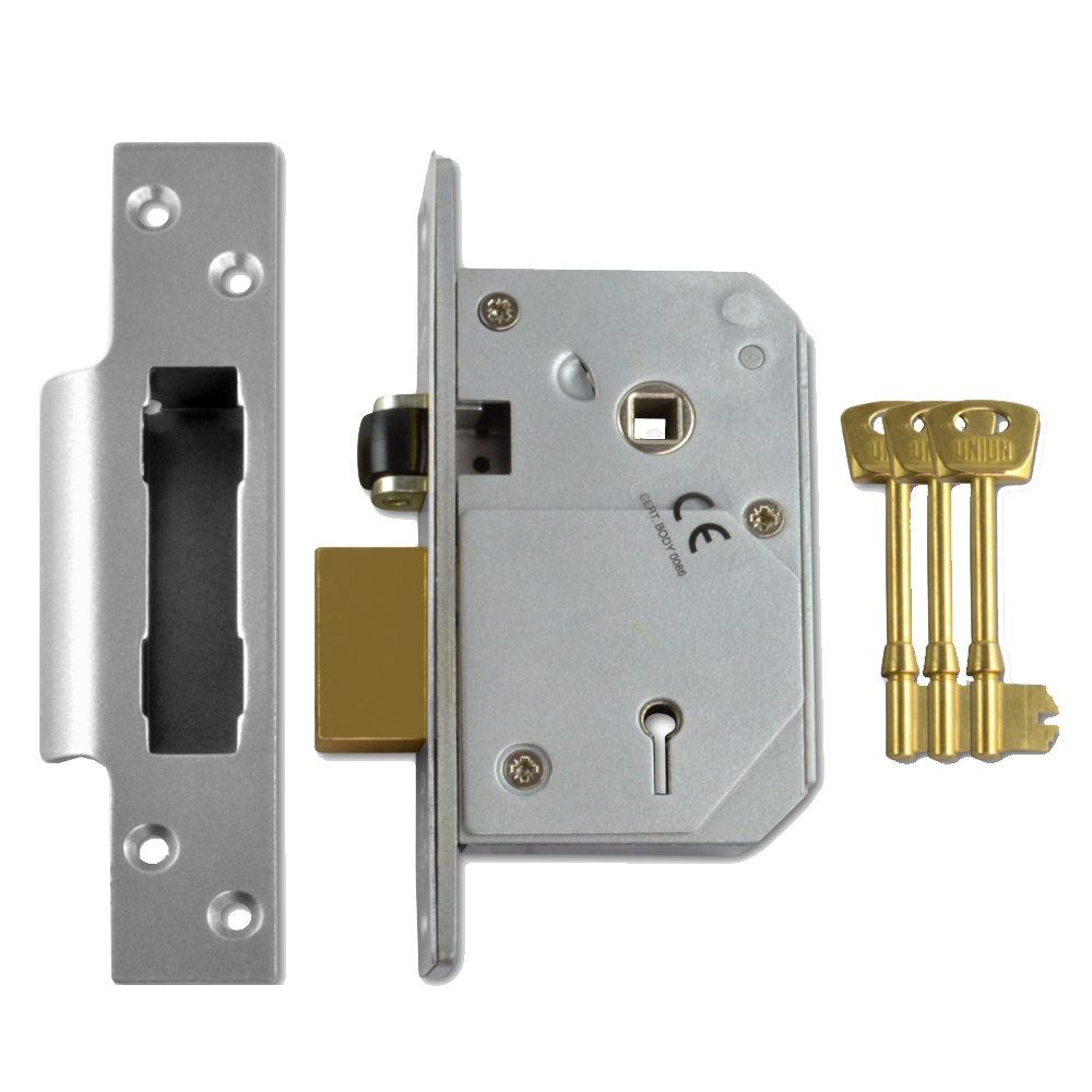 UNION C-Series 3K74E BS 5 Lever Sashlock - 67mm SC KA Boxed