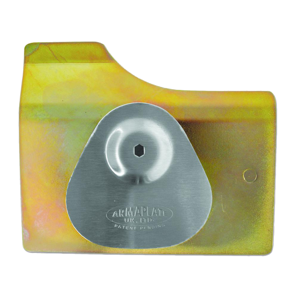 ARMAPLATE Ford Escort Lock Protector Plate - Offside Front