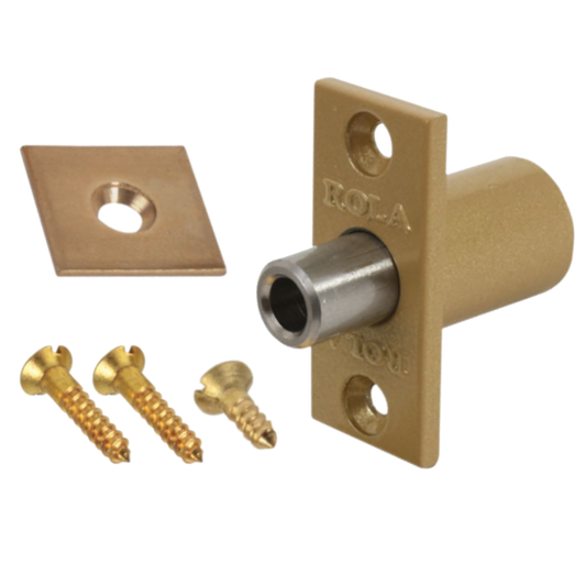 BRAMAH R1 ROLA Retractable Sash Window Stop - 14mm PB R1/06