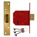 UNION 2134E BS 5 Lever Deadlock - 80mm PL KD Visi