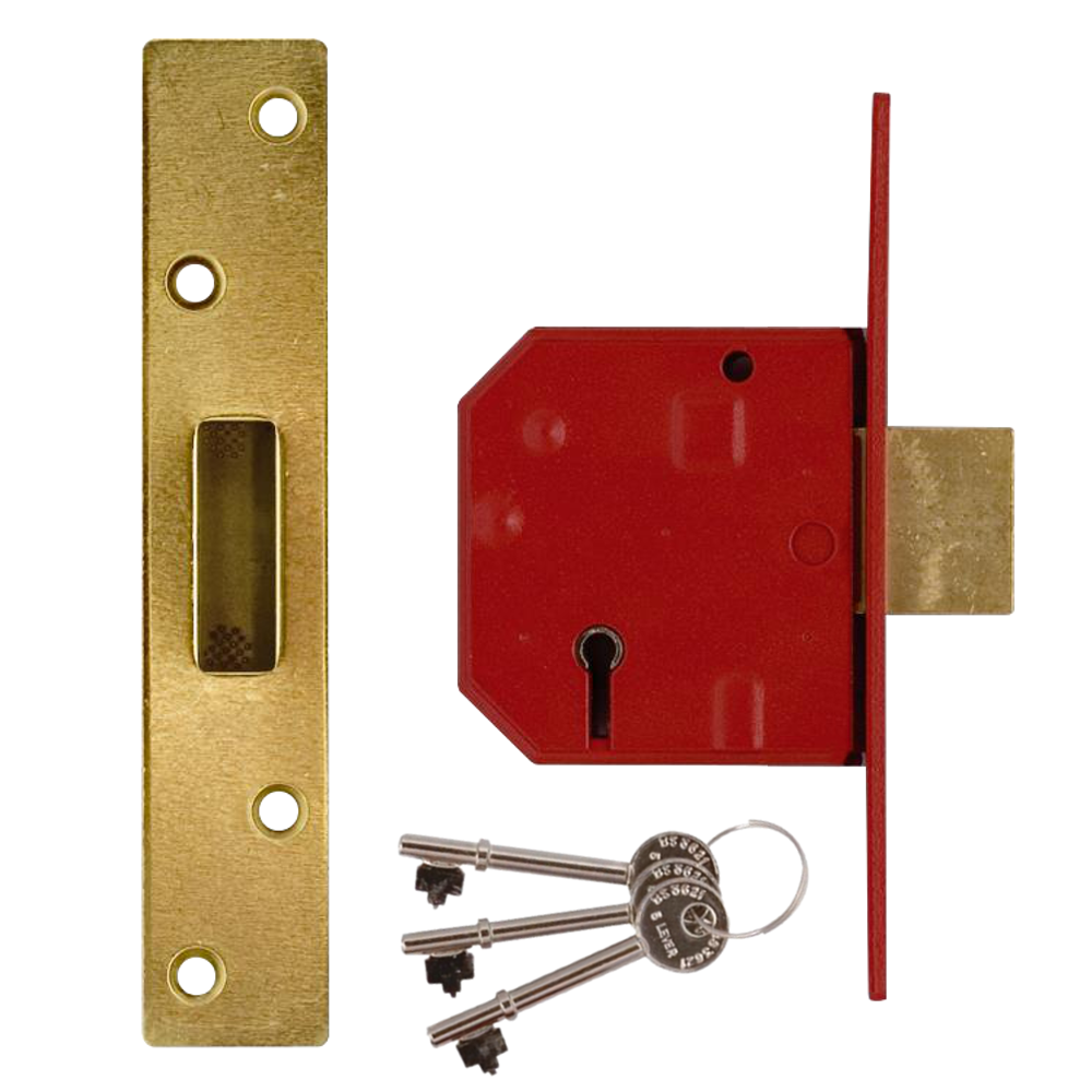 UNION 2134E BS 5 Lever Deadlock - 67mm PL KD Boxed