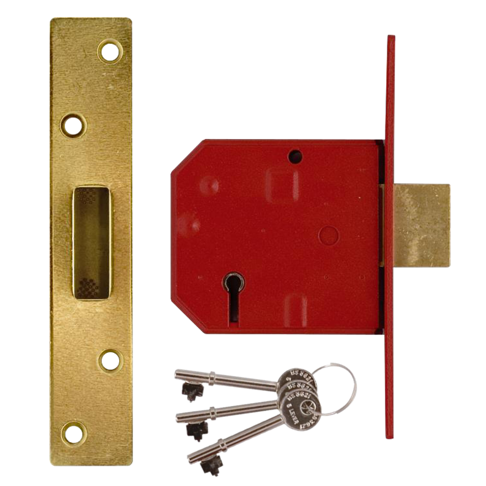 UNION 2134E BS 5 Lever Deadlock - 80mm PL KD Boxed