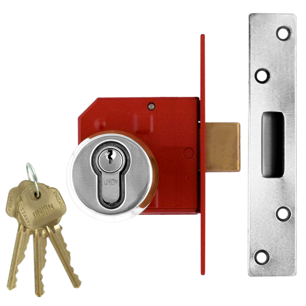 UNION 212441E Euro Deadlock - 75mm SC KD Boxed