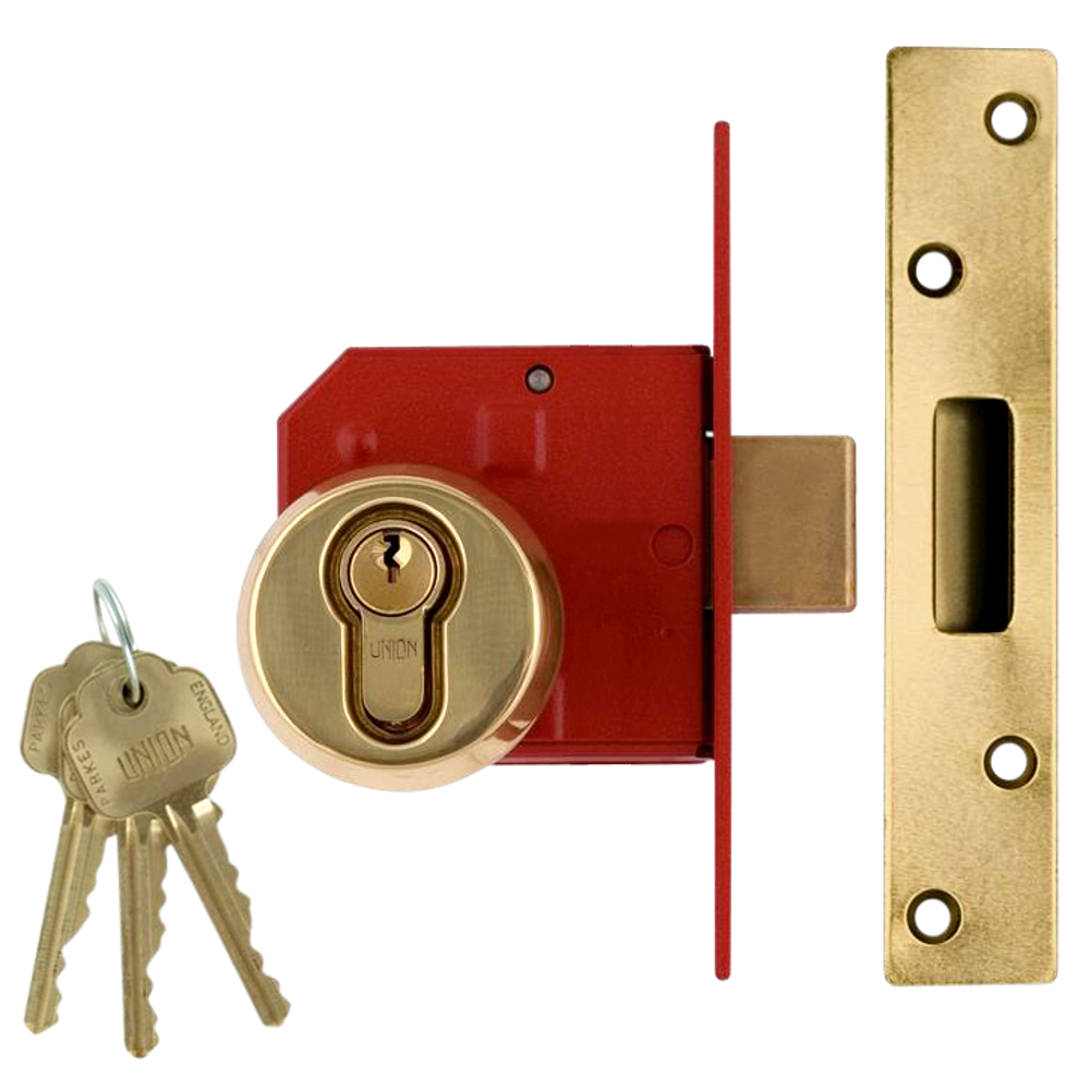 UNION 212441E Euro Deadlock - 75mm PL KD Boxed