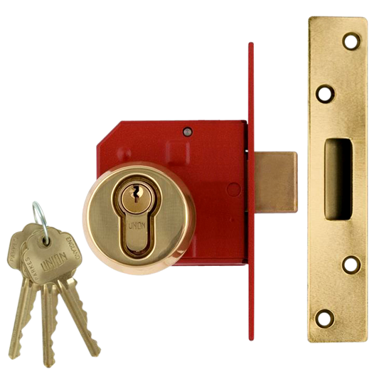UNION 212441E Euro Deadlock - 75mm PL KD Boxed