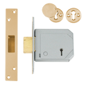 UNION C-Series 3G114E BS 5 Lever Deadlock - 80mm PB KD Visi