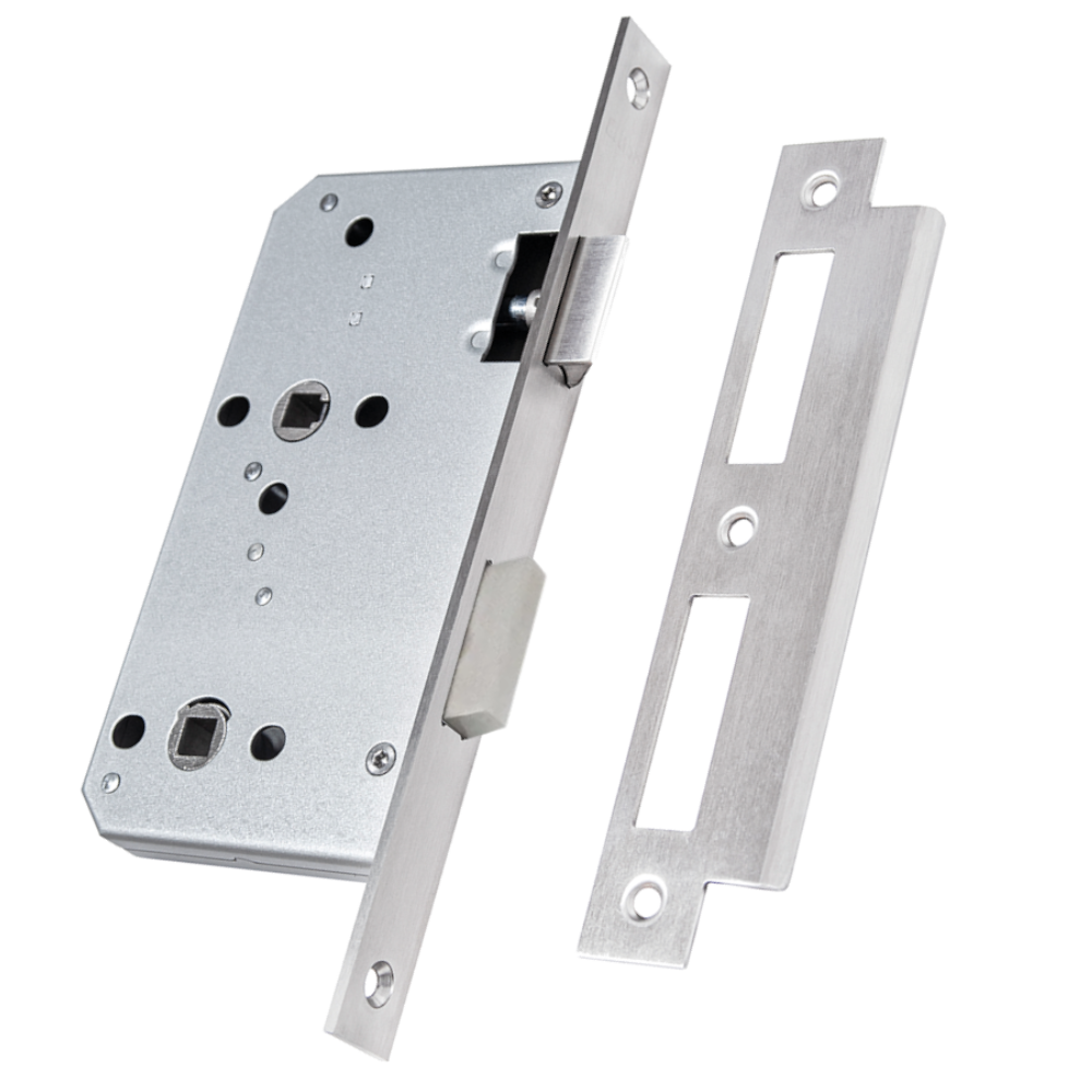 Briton 5430 DIN Standard  Mortice Bathroom Lock - 60mm SS Square Boxed
