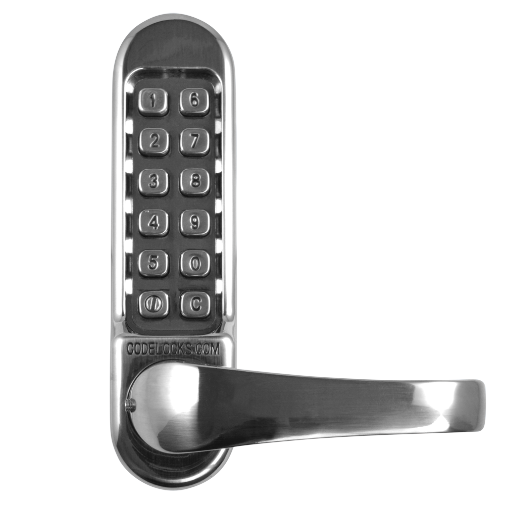 CODELOCKS CL520 Series Digital Lock With Mortice Lock - CL525 SS With Passage Set