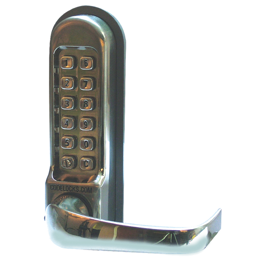 CODELOCKS CL505 Digital Lock No Latch - CL505 SS With Passage Set