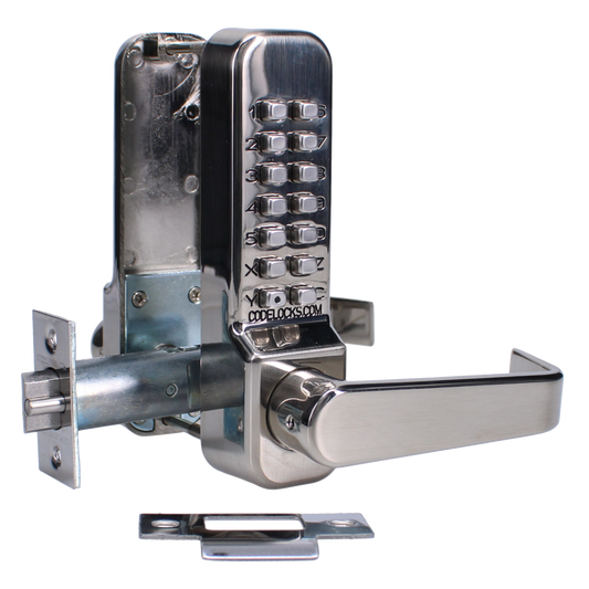 CODELOCKS CL415 Digital Lock With Tubular Latch - CL415 SS