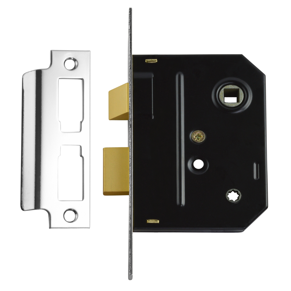 UNION 2294 Mortice Bathroom Lock - 75mm CP Visi