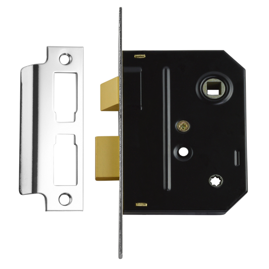 UNION 2294 Mortice Bathroom Lock - 75mm CP Visi