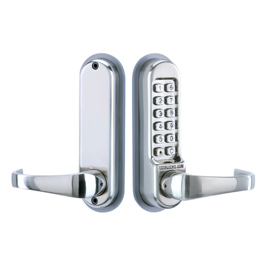 CODELOCKS CL510 / CL515 Digital Lock With Tubular Latch - CL515 SS With Passage Set