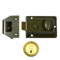 ERA 133 Non-Deadlocking Nightlatch - 60mm GRN Case - PB Cyl Boxed