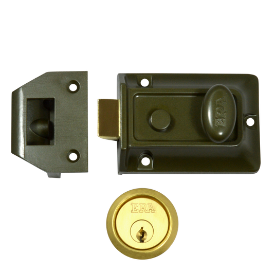 ERA 133 Non-Deadlocking Nightlatch - 60mm GRN Case - PB Cyl Boxed