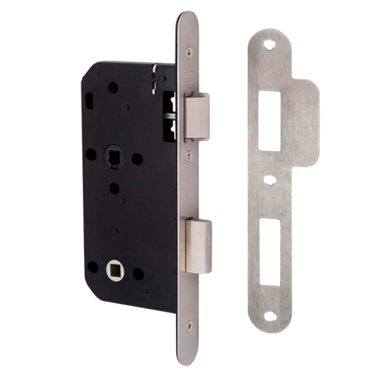 UNION J2C27 DIN Standard Mortice Bathroom Lock - 83mm SS Radius Boxed