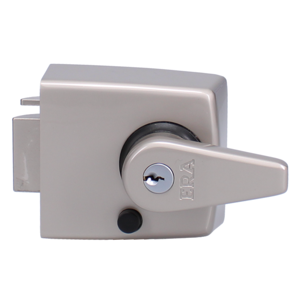 ERA 183 & 193 Deadlocking Nightlatch - 60mm SN With Satin Silver Cylinder Boxed