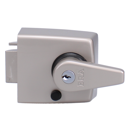 ERA 183 & 193 Deadlocking Nightlatch - 60mm SN With Satin Silver Cylinder Boxed