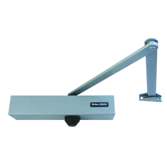 BRITON 2003V Size 2-4 Overhead Door Closer - Silver (SES)
