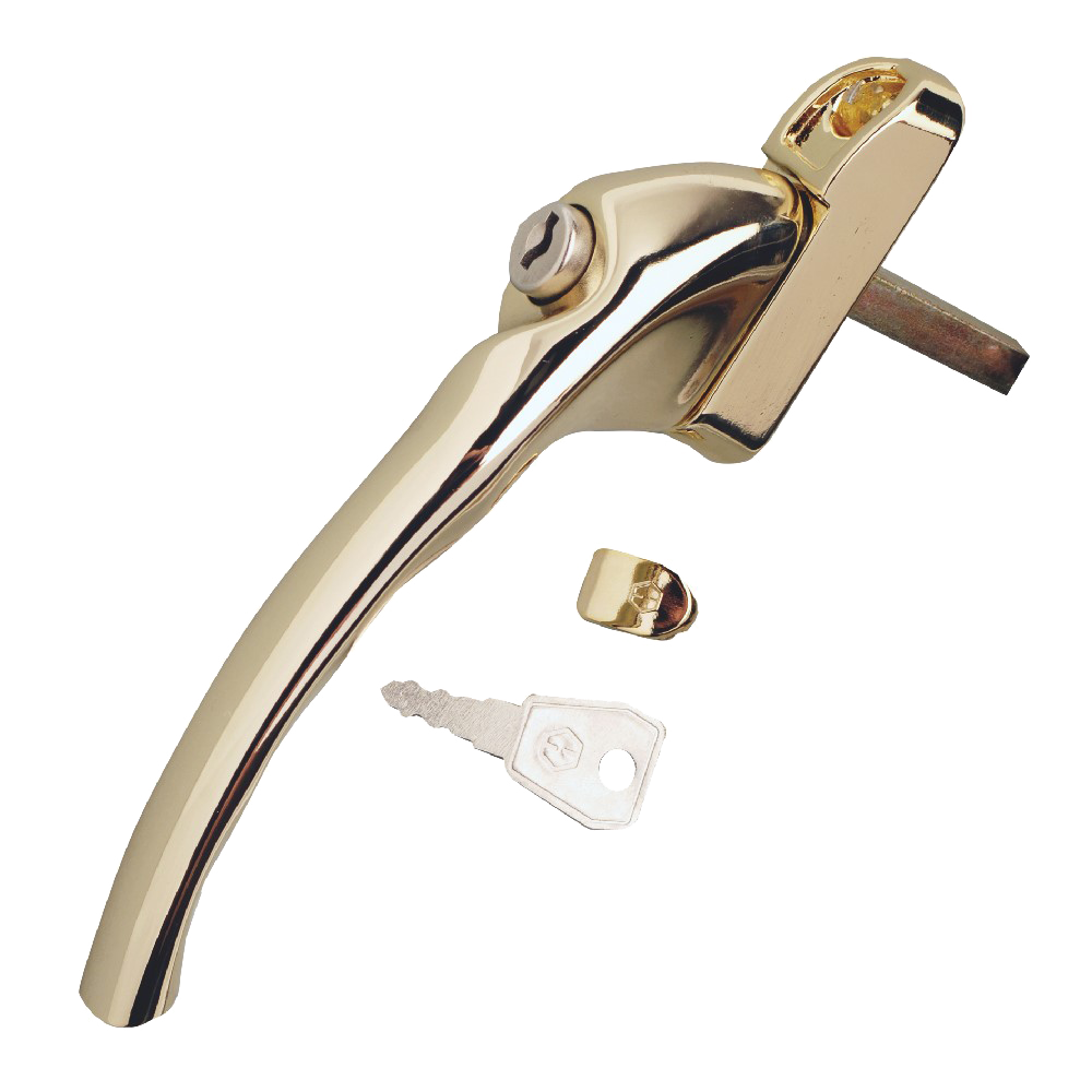 HOPPE UPVC Espag Handle Cranked - RH - Gold
