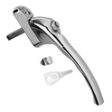 HOPPE UPVC Espag Handle Cranked - LH - Silver