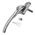 HOPPE UPVC Espag Handle Cranked - RH - Silver