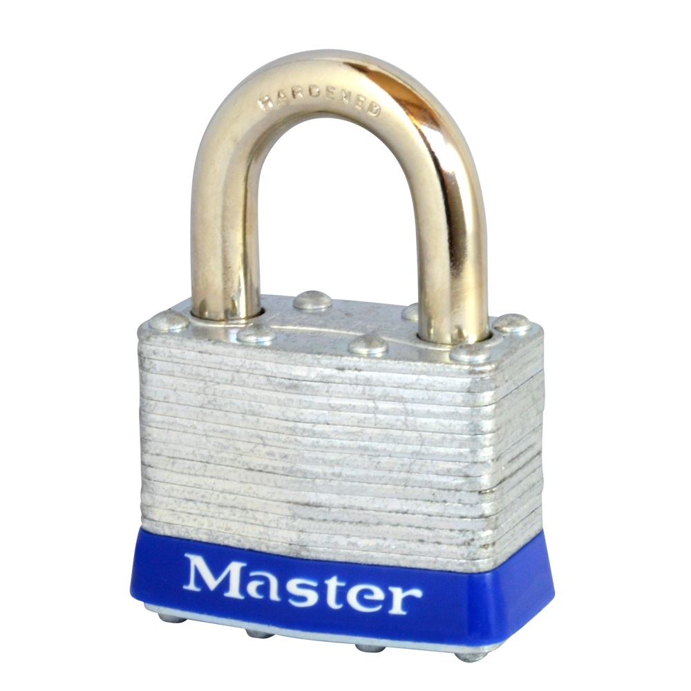 MASTER LOCK Open Shackle Unassembled Laminated Padlock - 1UP Standard Shackle