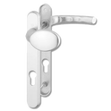 HOPPE  Atlanta UPVC Lever / Moveable Pad Door Furniture 77G/3831N/1710 - White