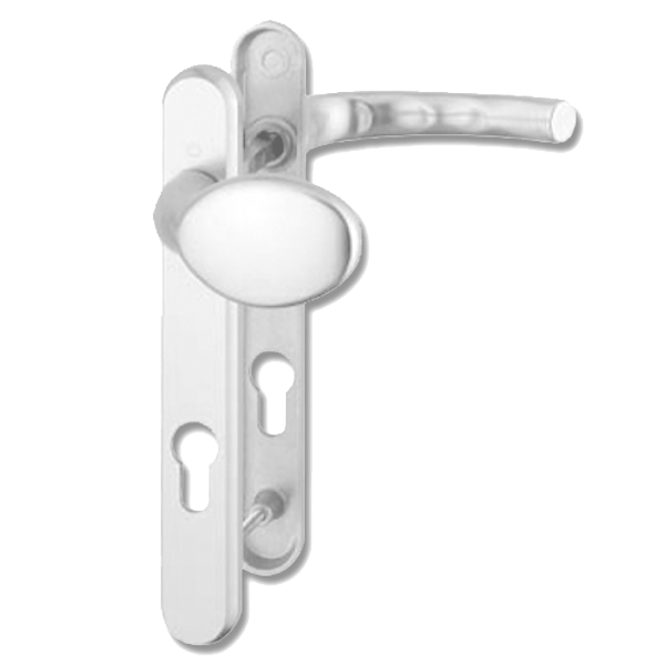 HOPPE  Atlanta UPVC Lever / Moveable Pad Door Furniture 77G/3831N/1710 - White