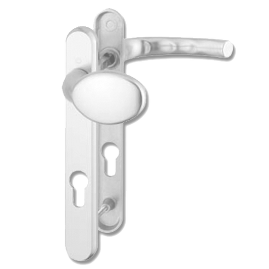 HOPPE  Atlanta UPVC Lever / Moveable Pad Door Furniture 77G/3831N/1710 - White