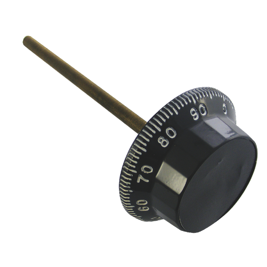 SARGENT & GREENLEAF D017 & D300 Front Reading Safe Dial - BLK Standard Diameter