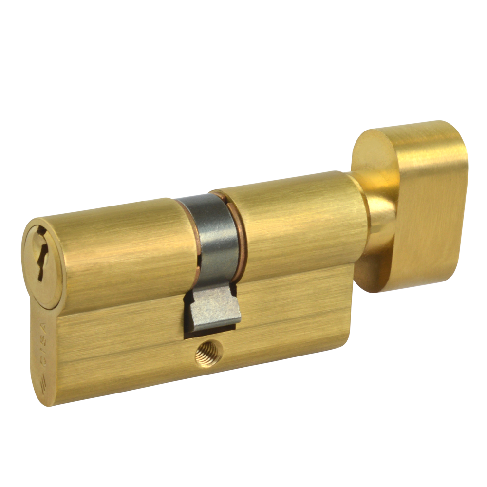 CISA C2000 Euro Key & Turn Cylinder - 60mm 30/T30 (25/10/T25) KD PB