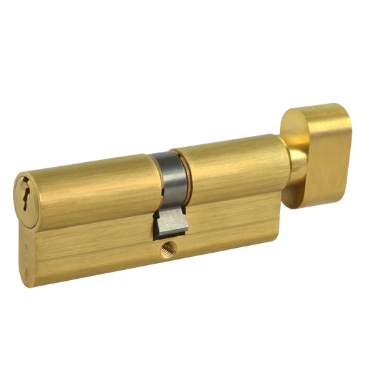 CISA C2000 Euro Key & Turn Cylinder - 85mm 45/T40 (40/10/T35) KD PB