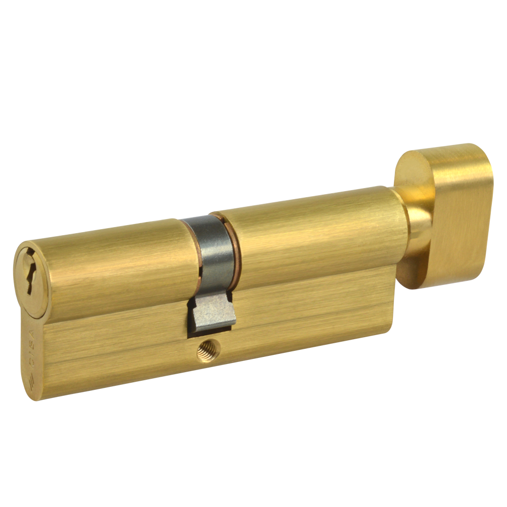 CISA C2000 Euro Key & Turn Cylinder - 90mm 40/T50 (35/10/T45) KD PB