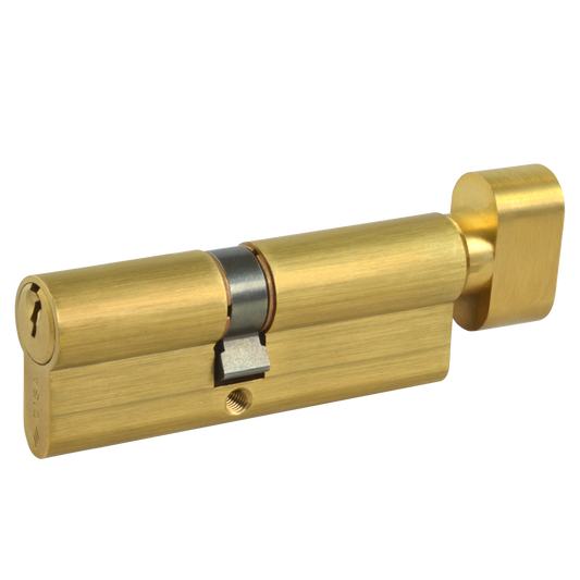 CISA C2000 Euro Key & Turn Cylinder - 90mm 40/T50 (35/10/T45) KD PB