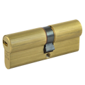 CISA Astral Euro Double Cylinder - 80mm 40/40 (35/10/35) KD PB
